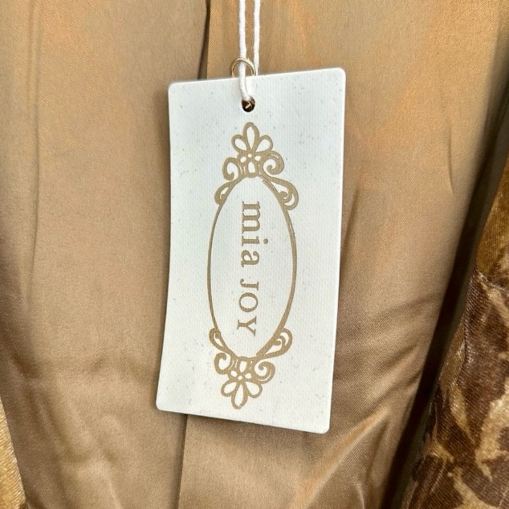 Joyfolie NWT XL Mia Joy Viktoria velvet coat in ochre floral - Picture 14 of 14